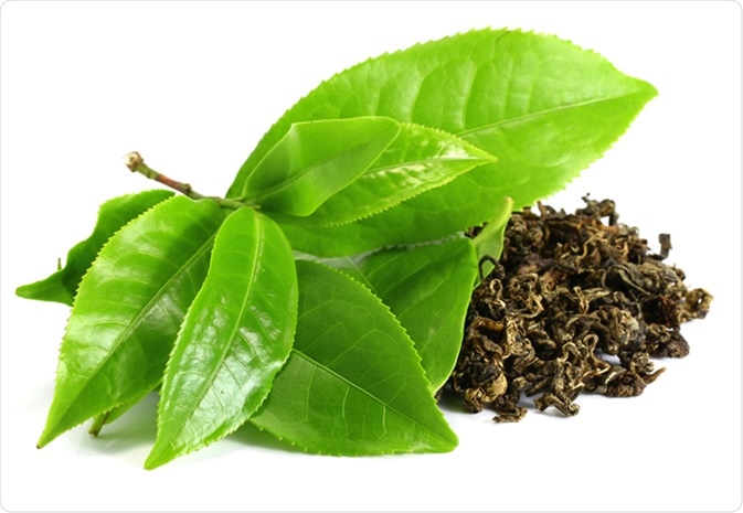 Green tea leaf. Image Credit: artphotoclub / Shutterstock