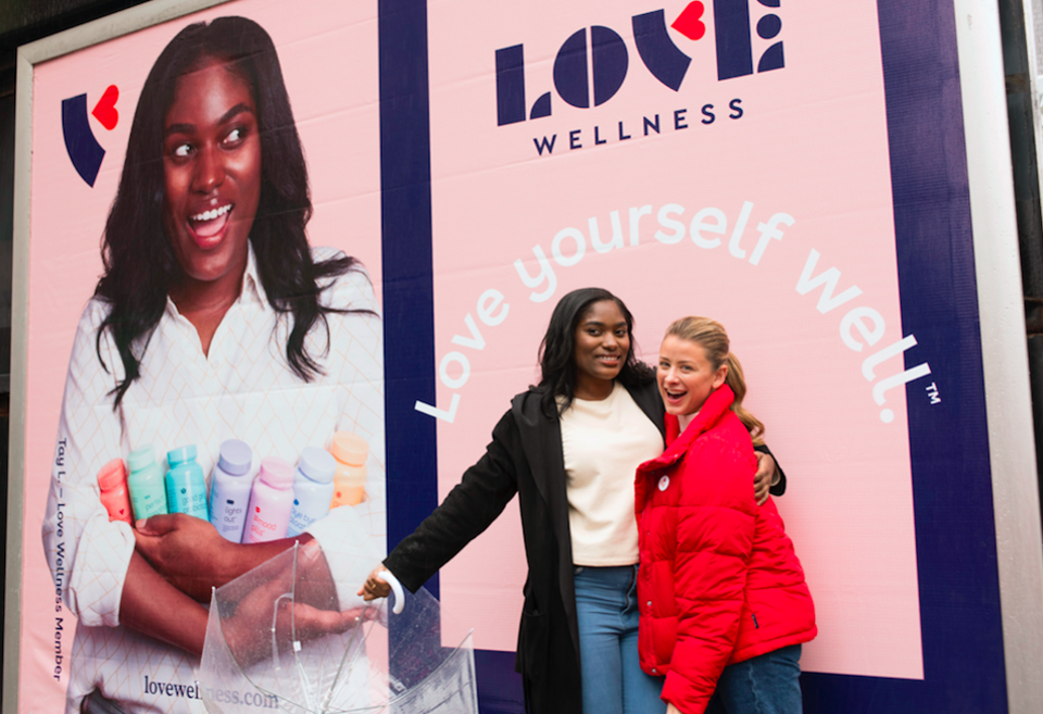 Lo Bosworth with the star of the new Love Wellness campaign, Tay Lesane, 