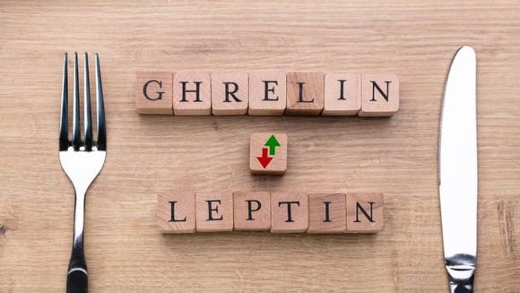 Ghrelin and leptin are the main hormones that mediate how hungry, or full, you feel.