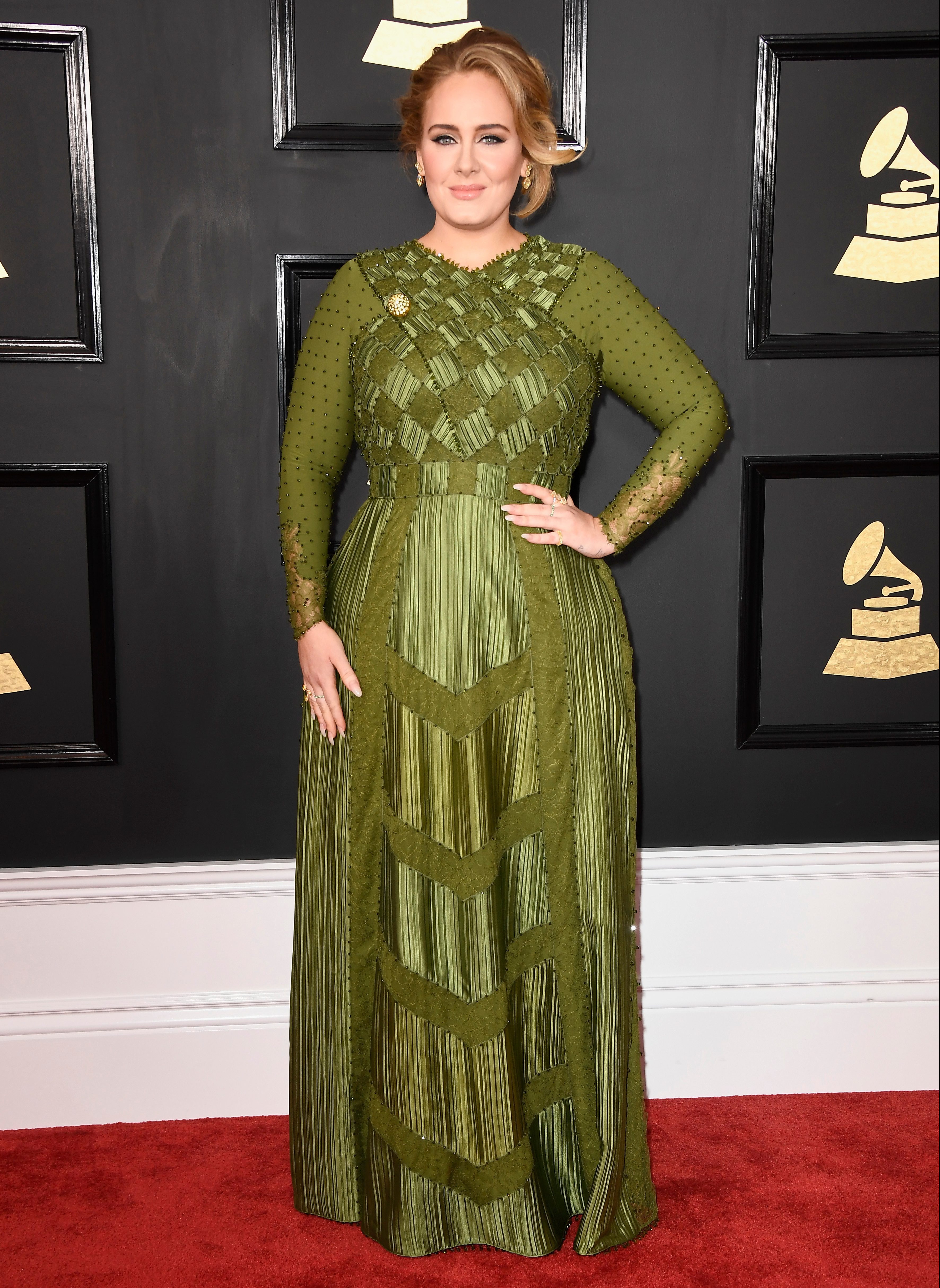 Adele had a fuller figure at the 59th GRAMMY Awards in 2017