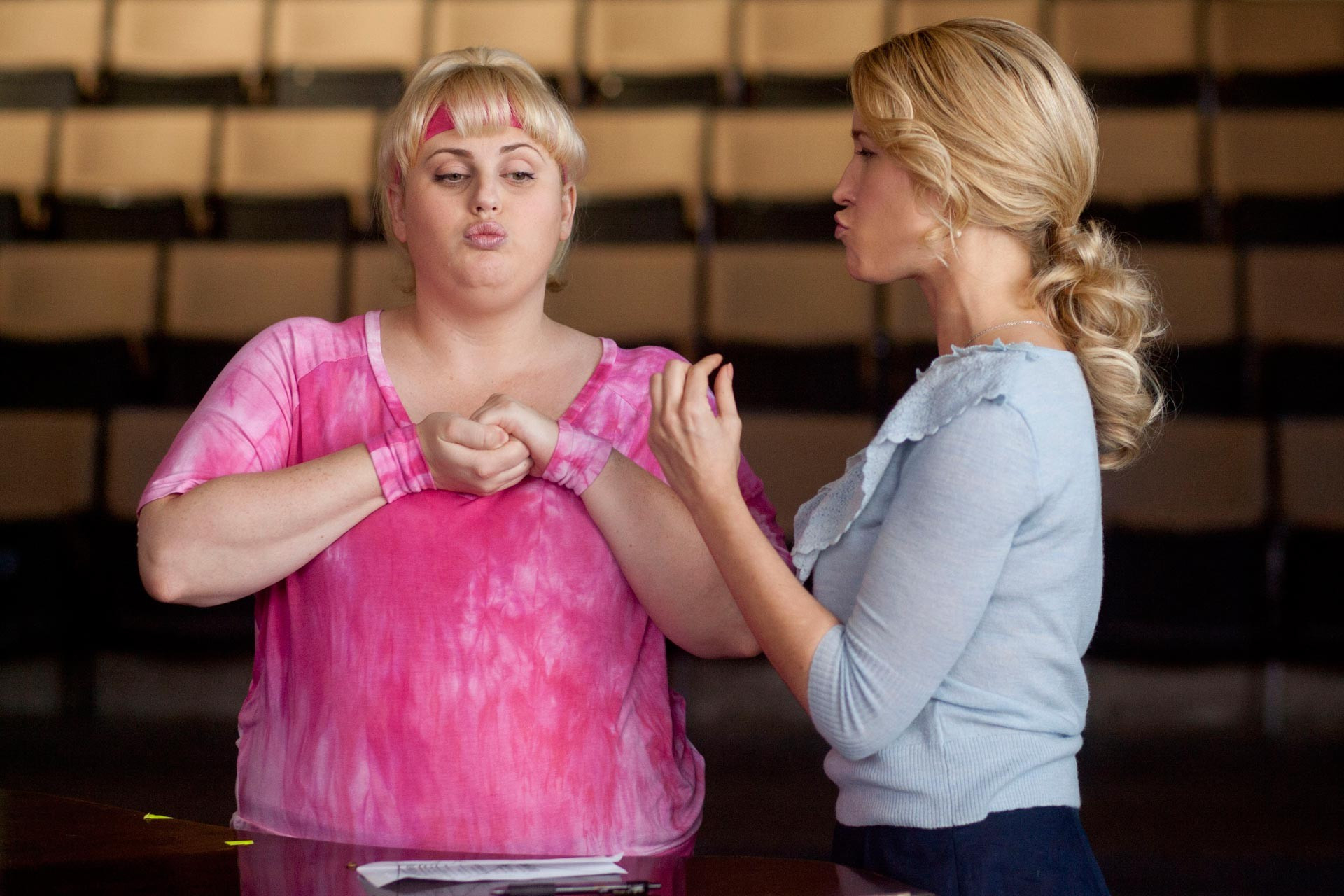 She previously appeared as Fat Amy in Pitch Perfect