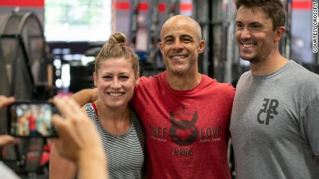 Eric Roza, center, opened his CrossFit gym in 2012, and said it&#39;s been a longtime ambition to run the company.