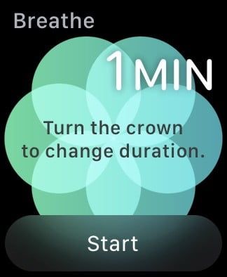 Apple Watch Breathe app