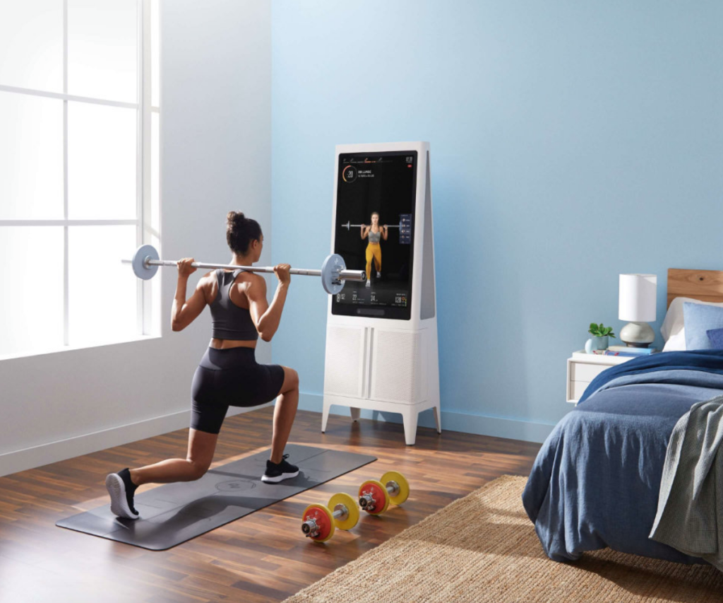 These Futuristic Fitness Mirrors Are FullFledged Exercise Studios for